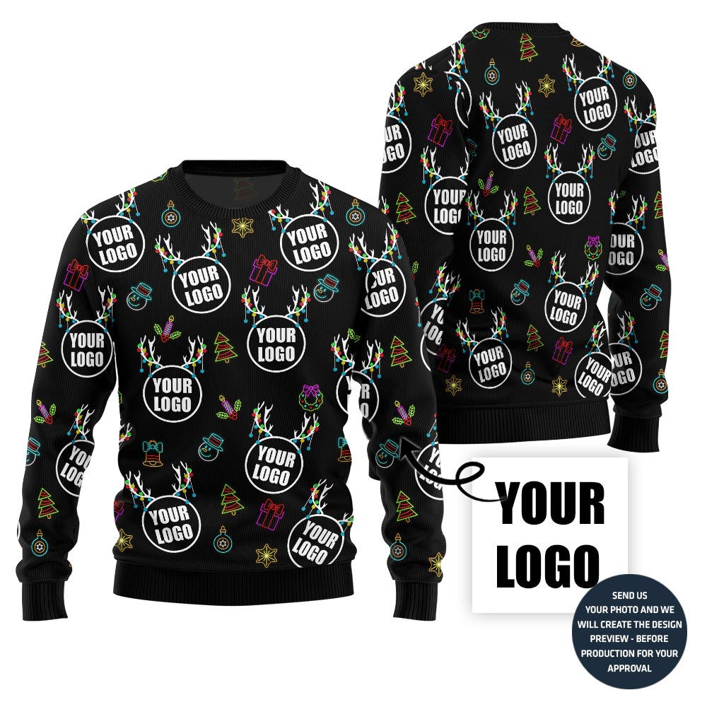 Dazzling Custom Logo Ugly Sweater
