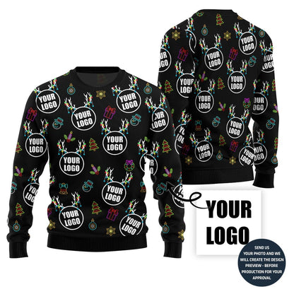 Dazzling Custom Logo Ugly Sweater