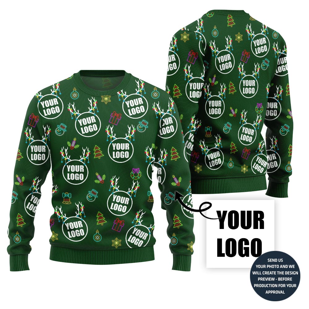 Dazzling Custom Logo Ugly Sweater