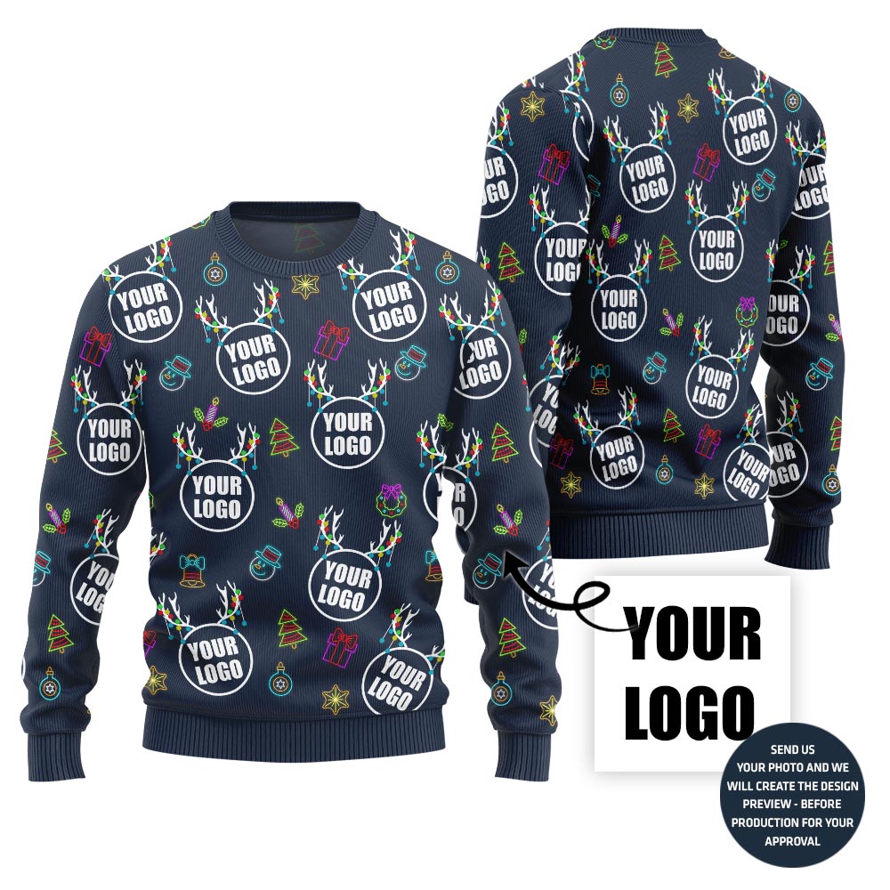 Dazzling Custom Logo Ugly Sweater