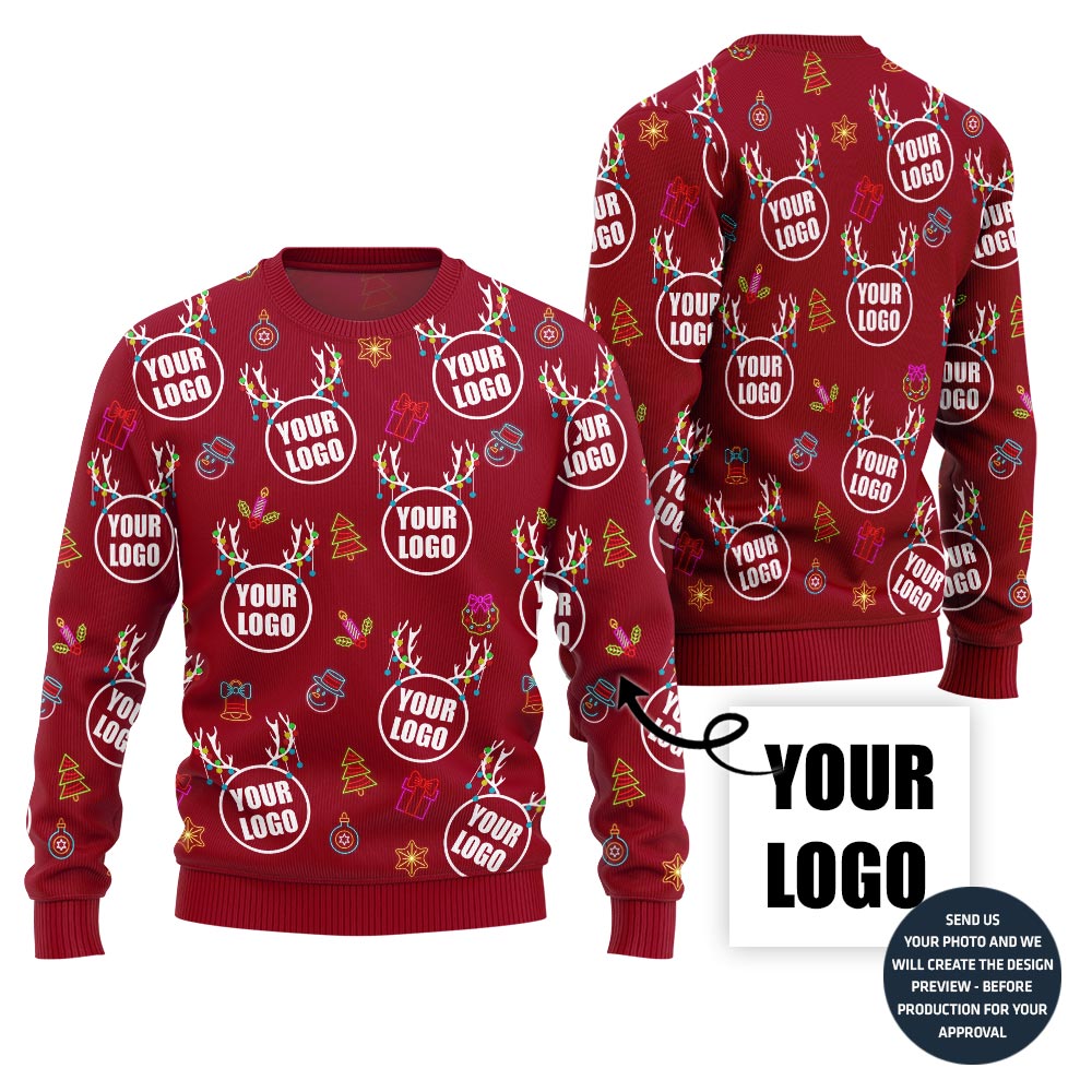 Dazzling Custom Logo Ugly Sweater