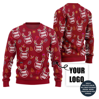 Dazzling Custom Logo Ugly Sweater