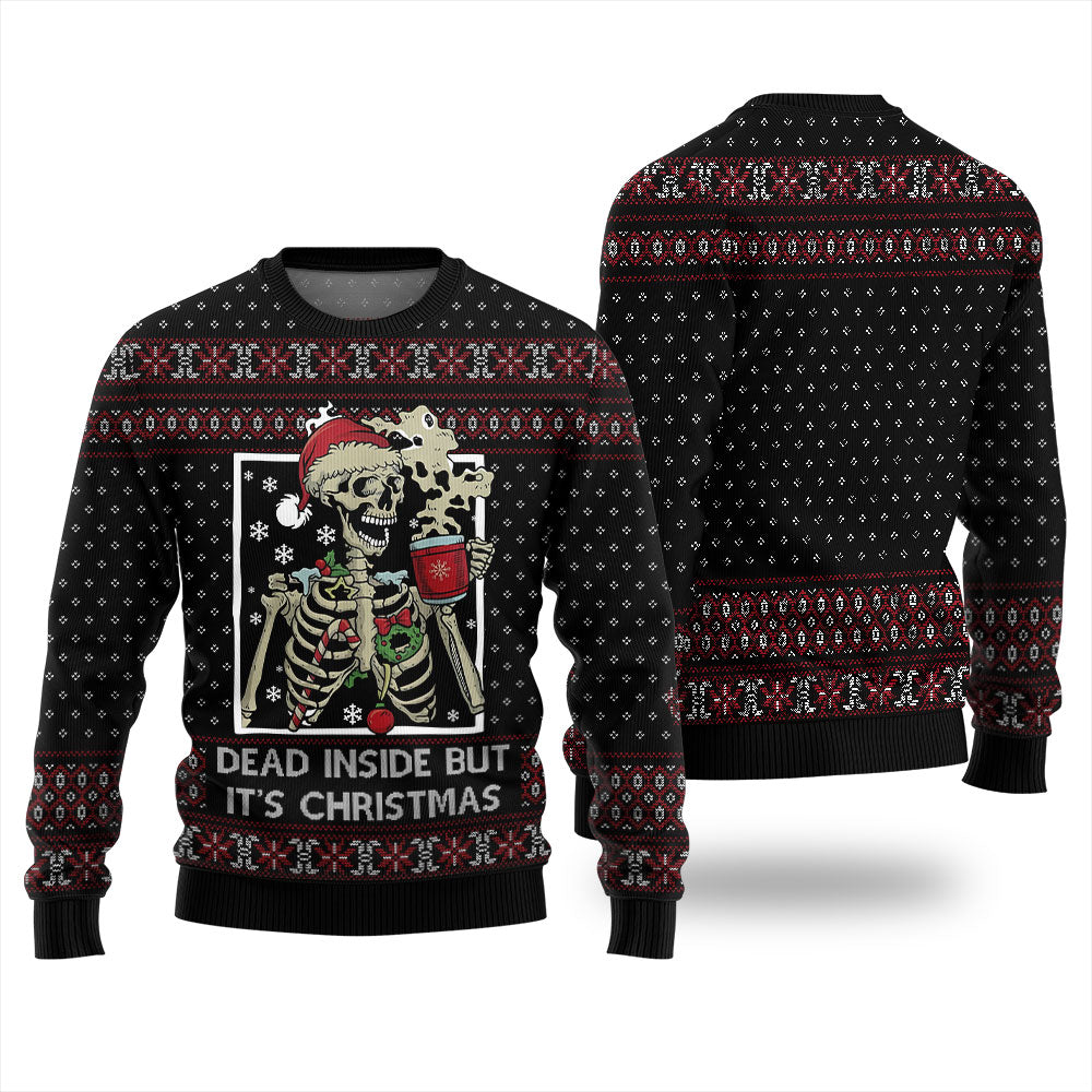 Dead Inside But It's Christmas Ugly Sweater