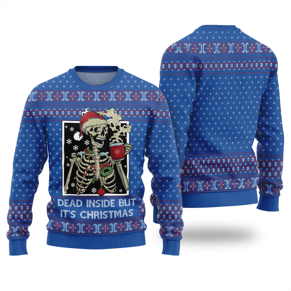 Dead Inside But It's Christmas Ugly Sweater