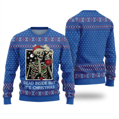 Dead Inside But It's Christmas Ugly Sweater