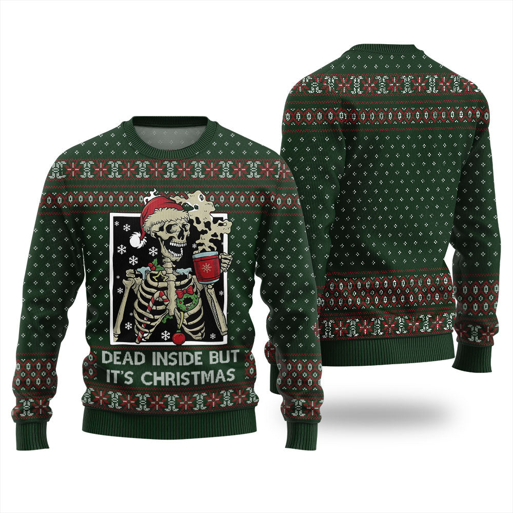 Dead Inside But It's Christmas Ugly Sweater