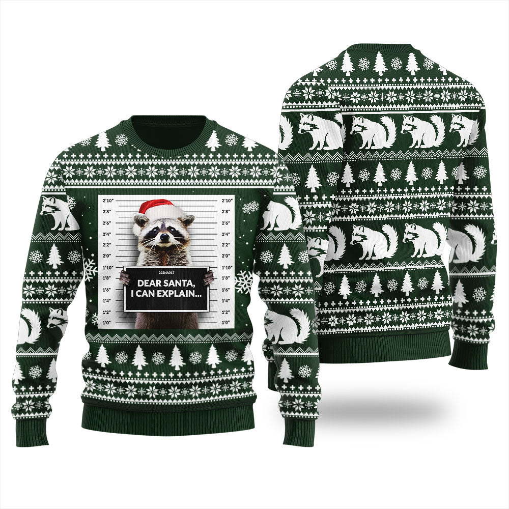 Dear Santa I Can Explain Ugly Christmas Sweater