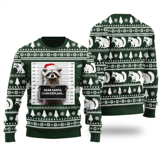 Dear Santa I Can Explain Ugly Christmas Sweater