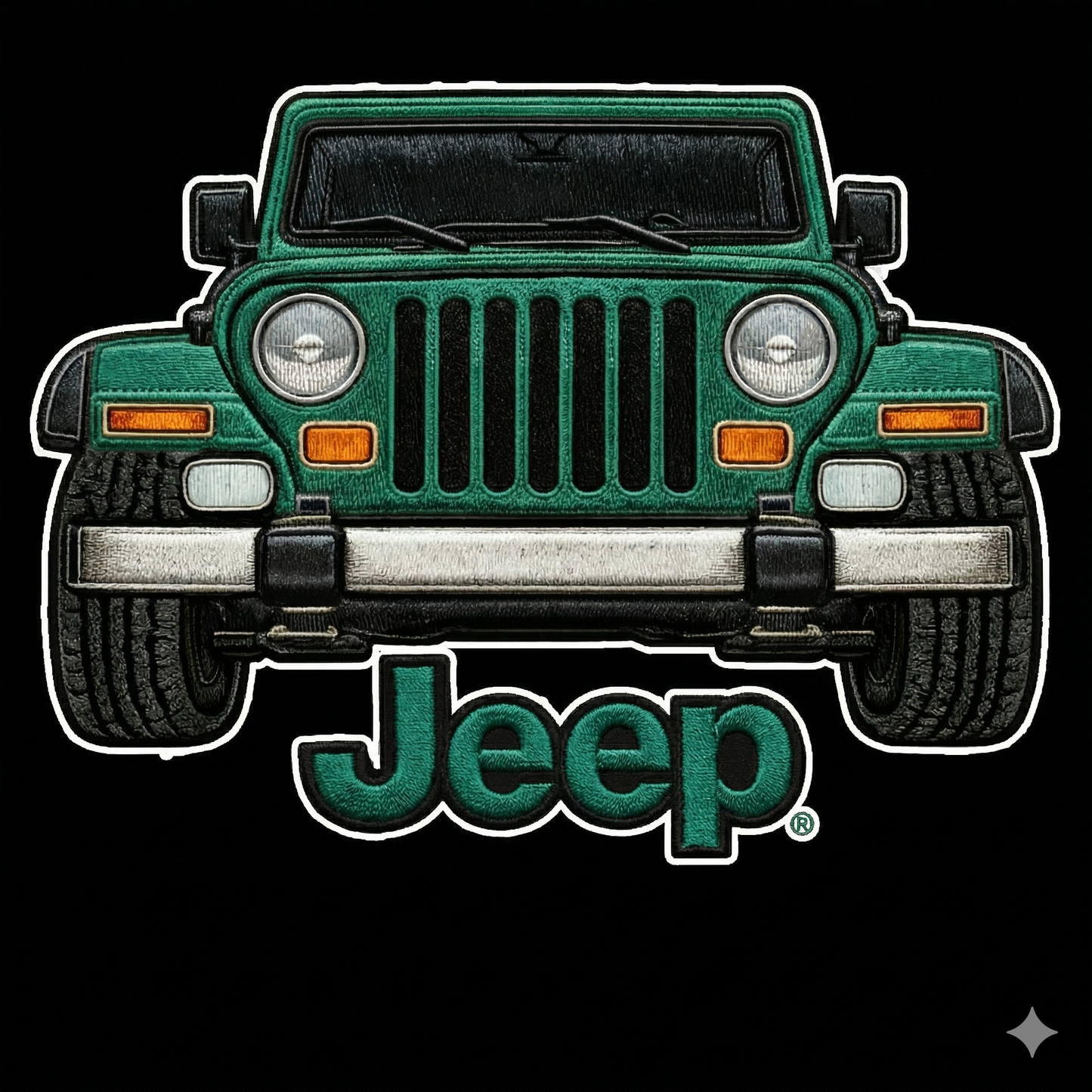 Sudadera prémium unisex Jeep bordada con cremallera de cuarto, suéter con cremallera de cuarto inspirado