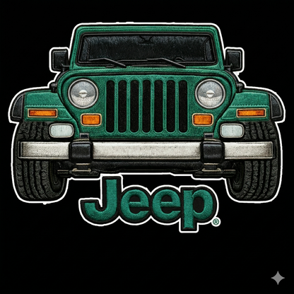 Sudadera prémium unisex Jeep bordada con cremallera de cuarto, suéter con cremallera de cuarto inspirado