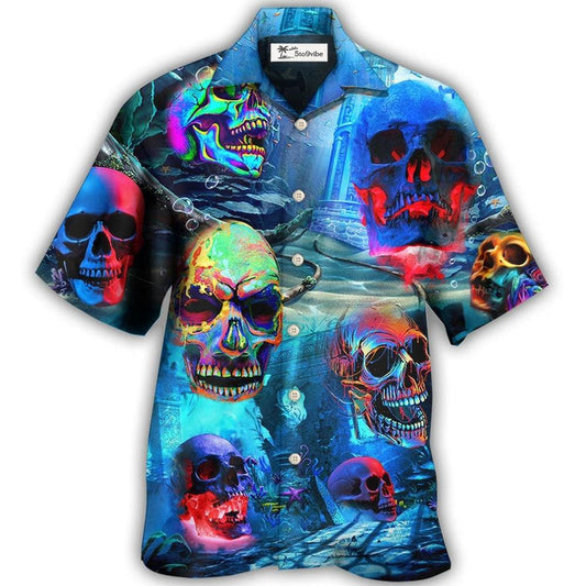 Skull Style Deep In The Ocean - Hawaiian Shirt 
