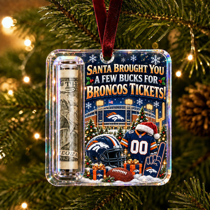 All Football Teams Christmas Money Holder Glass Ornament - 5to9vibe