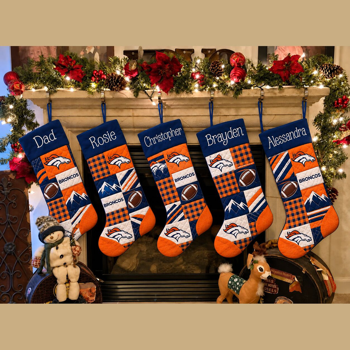 All Football Teams Team-Inspired Holiday Christmas Stocking for Football Fans - 5To9Vibe