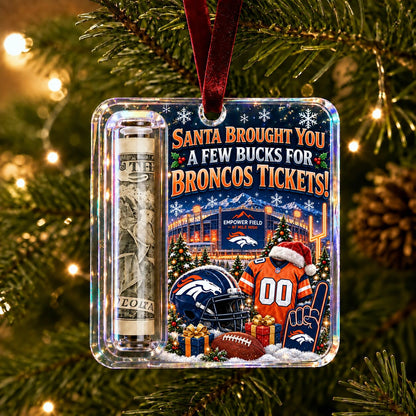 All Football Teams Football Stadium Christmas Money Holder Glass Ornament - 5to9vibe