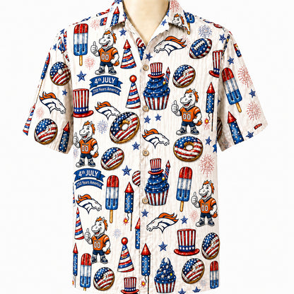 All Football Teams 4th July 250 Years Anniversary America Premium Unisex Hawaiian Shirt For Men and Women