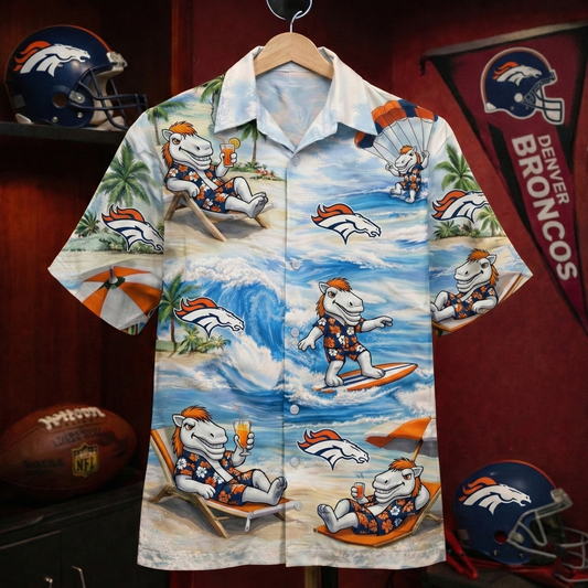 DB Football Mascot Beach Viber Unisex Hawaiian Shirt For Men & Women