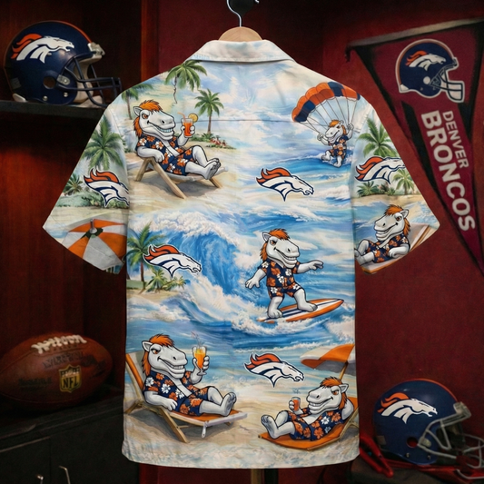 DB Football Mascot Beach Viber Unisex Hawaiian Shirt For Men & Women
