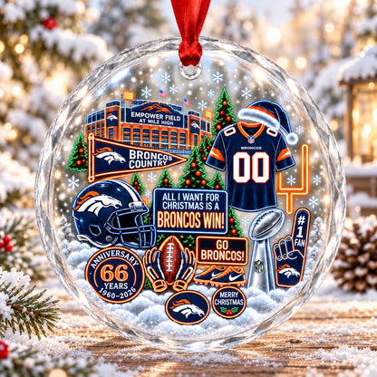 All Football Teams Christmas Stadium Snow Vibe Glass Ornament With Gift Box - 5to9vibe