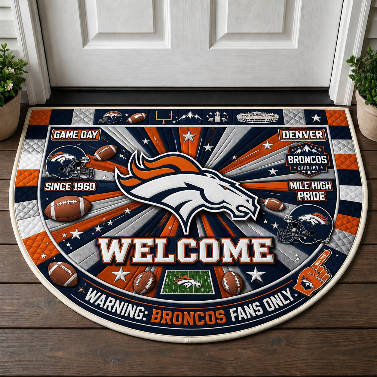 Alfombra personalizada de bienvenida premium de equipo de la MLB – Felpudo de béisbol personalizado