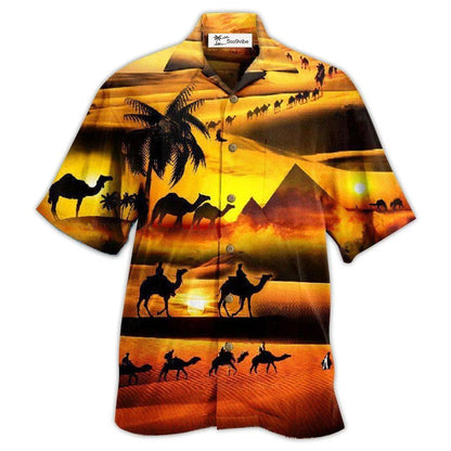 Hawaiian Shirt / Adults / S Camel Desert Is Under The Sunlight - Hawaiian Shirt 