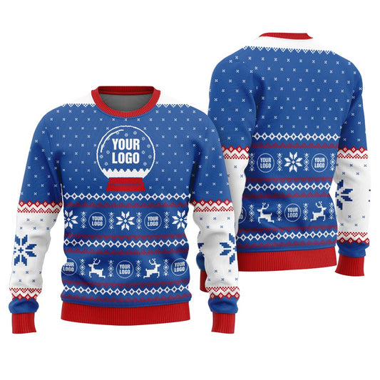 Design Company Logo Ugly Sweater Christmas For Women