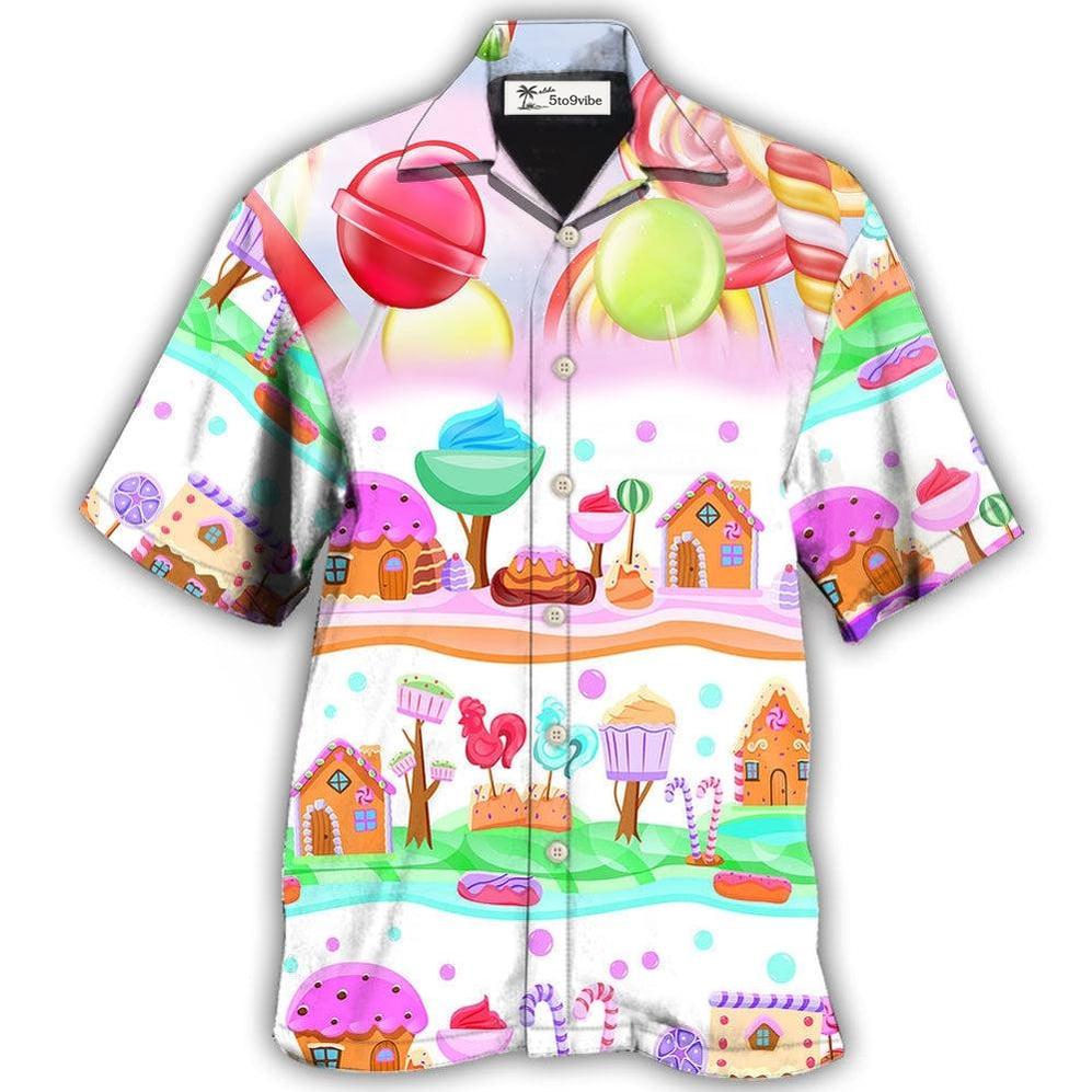 Hawaiian Shirt / Adults / S Food Dessert Colourful Cookies Candy Lolipop - Hawaiian Shirt 