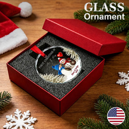 Round glass ornament product details