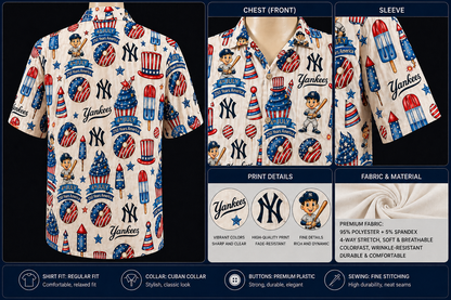 All Baseball Team 4th July 250 Years Anniversary America Premium Unisex Hawaiian Shirt For Men and Women