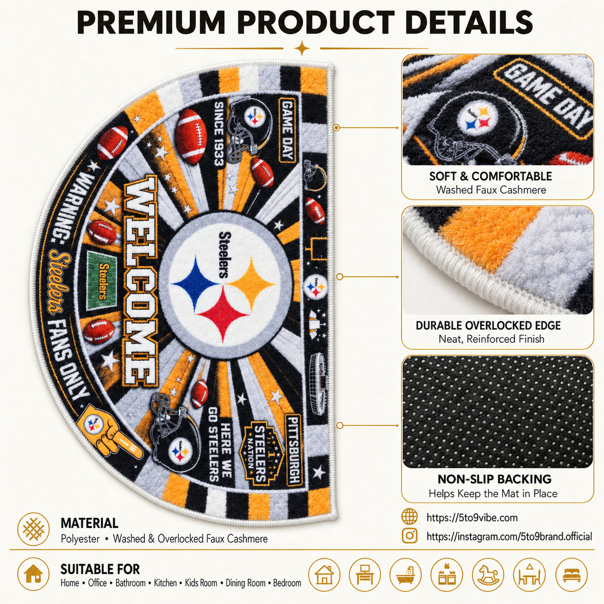 Alfombra personalizada de bienvenida premium de equipo de la MLB – Felpudo de béisbol personalizado