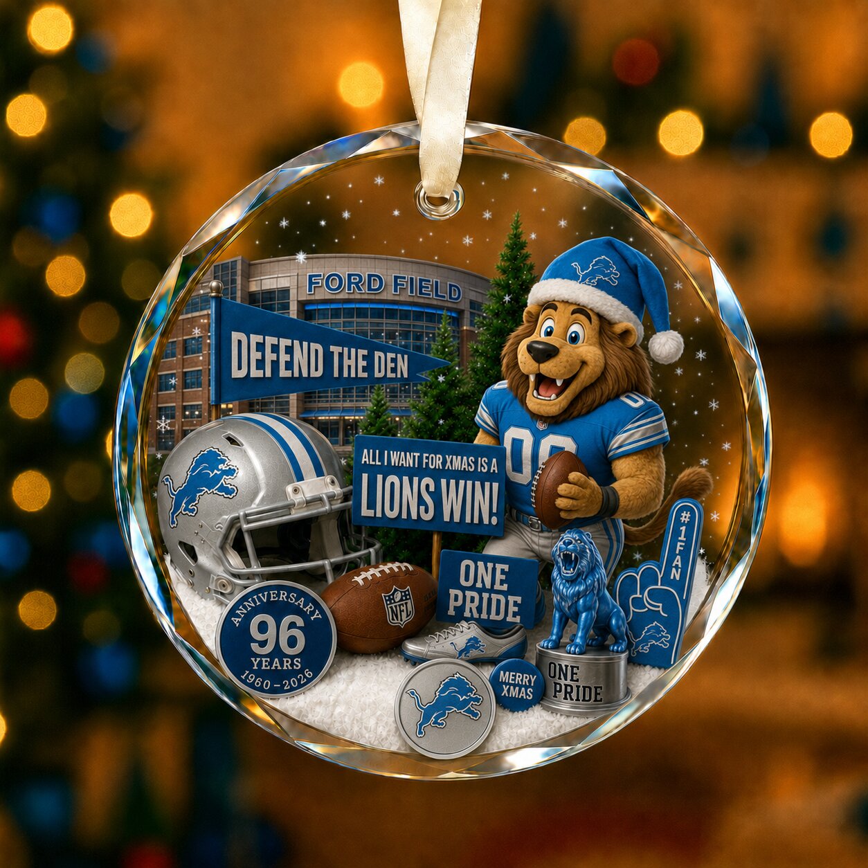 All Football Teams Christmas Glass Ornament With Gift Box Trending - 5to9vibe