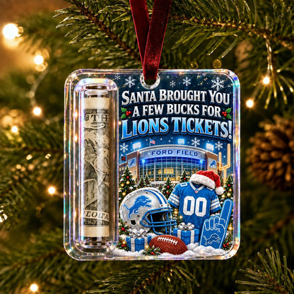 All Football Teams Football Stadium Christmas Money Holder Glass Ornament - 5to9vibe