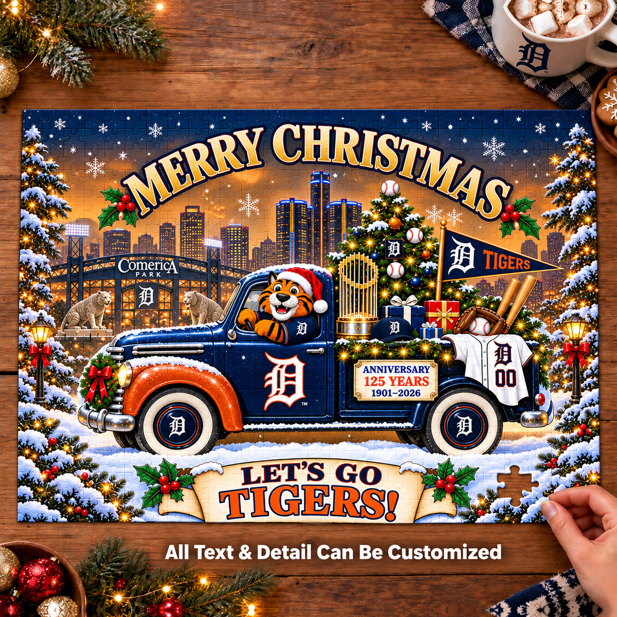 Baseball team Style 11 Jigsaw Puzzle mockup | 5To9Vibe