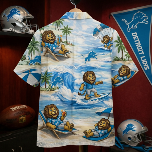 DL Football Mascot Beach Viber Unisex Hawaiian Shirt For Men & Women