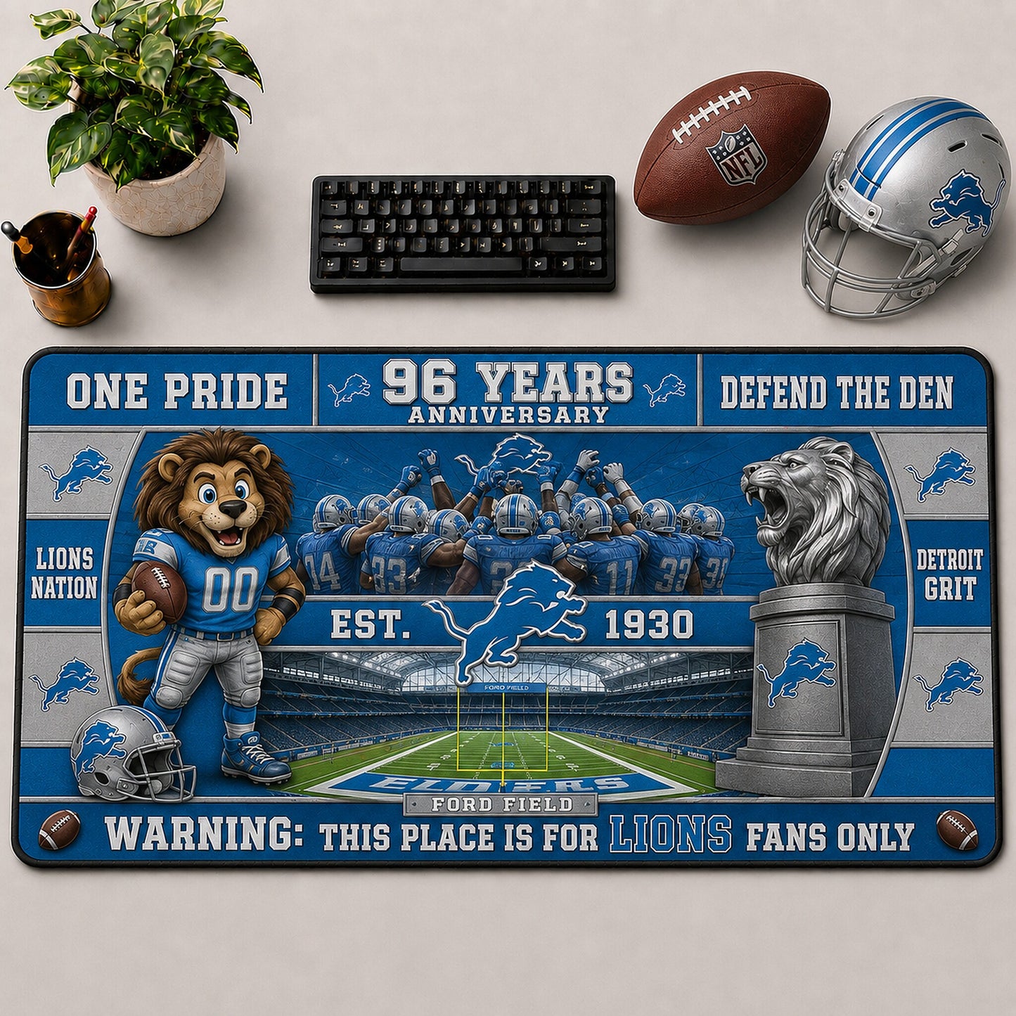 All Football Anniversary For Fans Desk Mat Mouse Pad Plus Size Trending - 5to9vibe