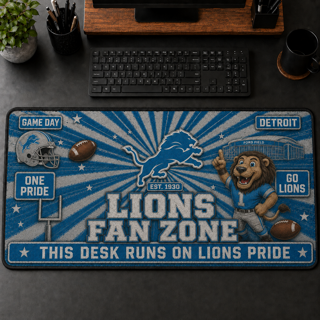 All Football Teams Fans Zone Desk Mat Mouse Pad Plus Size Trending - 5to9vibe