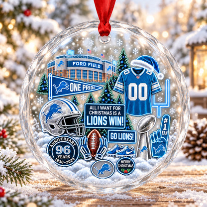 All Football Teams Christmas Stadium Snow Vibe Glass Ornament With Gift Box - 5to9vibe