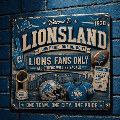 All Football Fans Teams Rustic Only Vintage Metal Sign - 5to9vibe