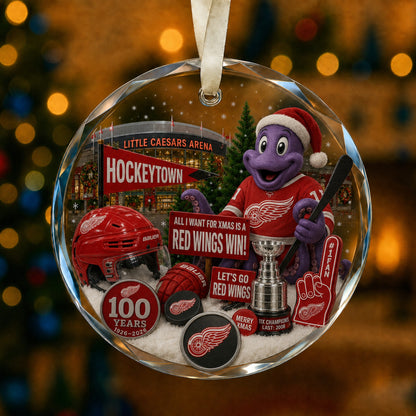 All Hockey Teams Christmas Glass Ornament With Gift Box Trending - 5to9vibe