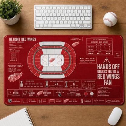 All Hockey Stadiums Arena Blueprint Desk Mat Mouse Pad Plus Size Trending - 5to9vibe