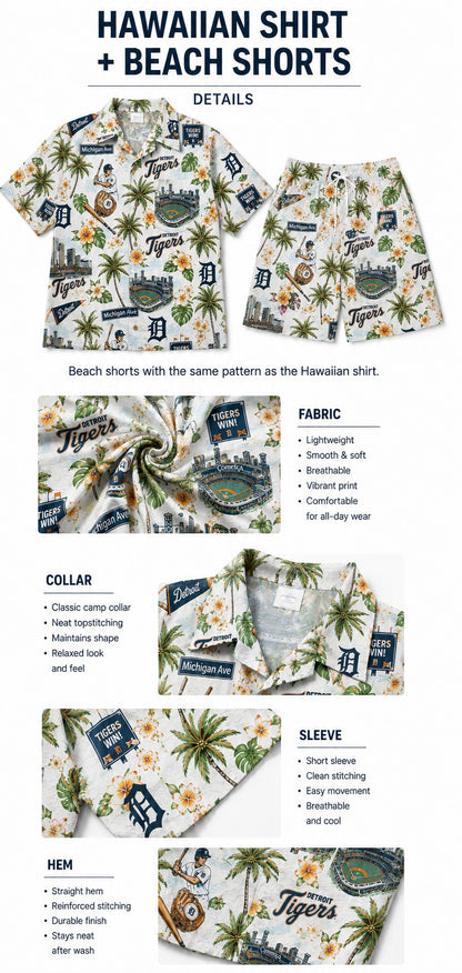 CC Baseball Teams Scenic Pattern Button-Up Unisex Hawaiian Shirt For Men and Women