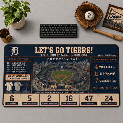 All Baseball Teams Vintage Stadium Desk Mat  Baseball Fan Desk Mat Mouse Pad Plus Size - 5to9vibe