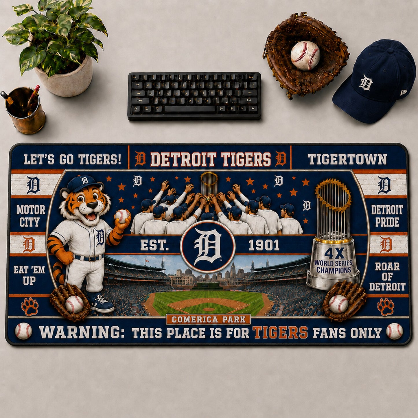 All Baseball Teams Anniversary For Fans Desk Mat  Baseball  Desk Mat Mouse Pad Plus Size - 5to9vibe