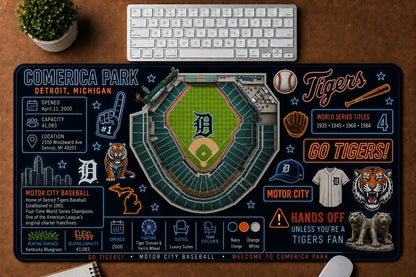 All Baseball Stadiums Infographic Desk Mat Mouse Pad Plus Size Trending - 5to9vibe