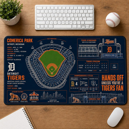 All Baseball Legendary Stadiums Masterplan Desk Mat Mouse Pad Plus Size - 5to9vibe