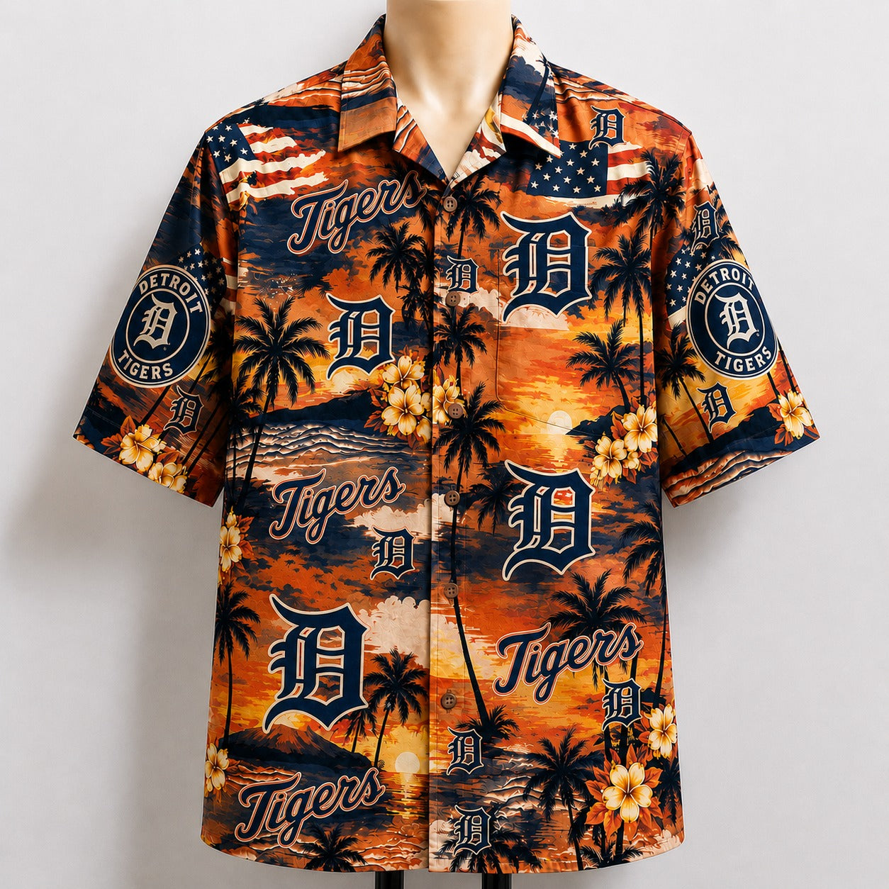All Baseball Teams Sunset Paradise Button-Up Unisex Hawaiian Shirt For Men and Women