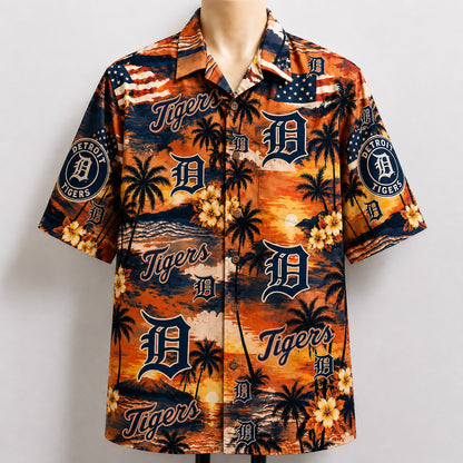 All Baseball Teams Sunset Paradise Button-Up Unisex Hawaiian Shirt For Men and Women