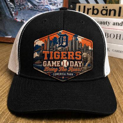 All Teams Baseball Game Day Leather Patch Premium Mesh Snap Back Cap | Trucker Cap