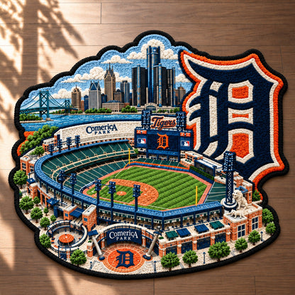 All Baseball Teams Logo Stadium Area Baseball Fan Custom Shape Rug Print Premium Welcome Mat Washable Black Border Personalized Baseball Custom Shape Rug