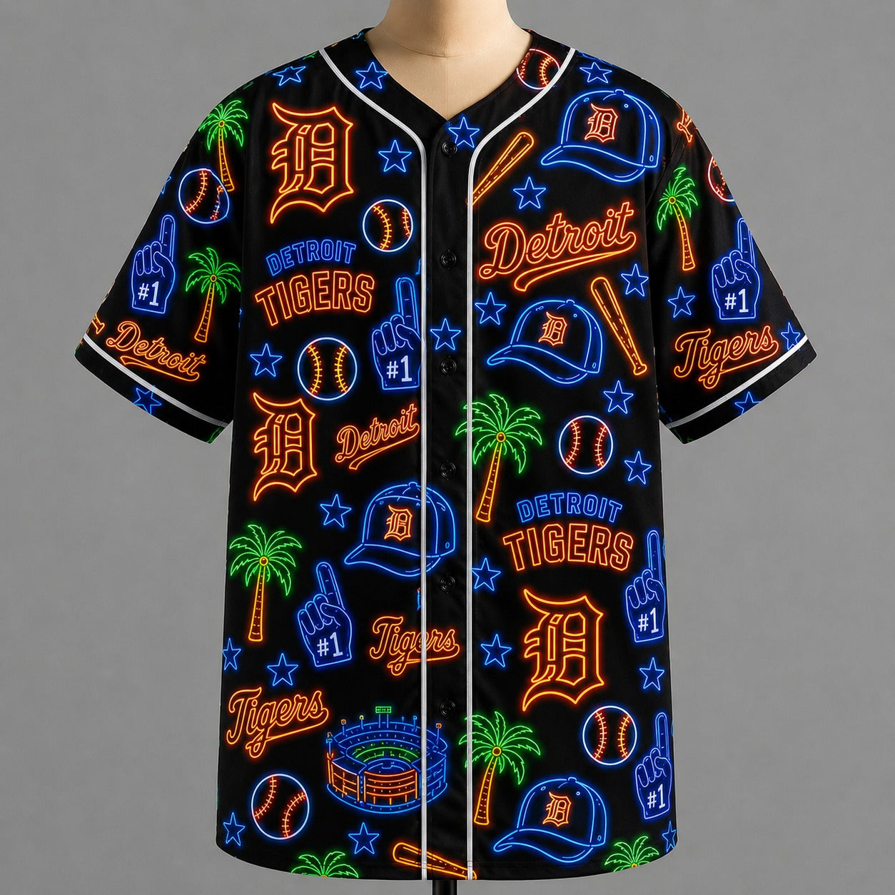 All Baseball Jersey Teams Neon Pattern Vibe Summer Party Baseball Jersey For Men and Women