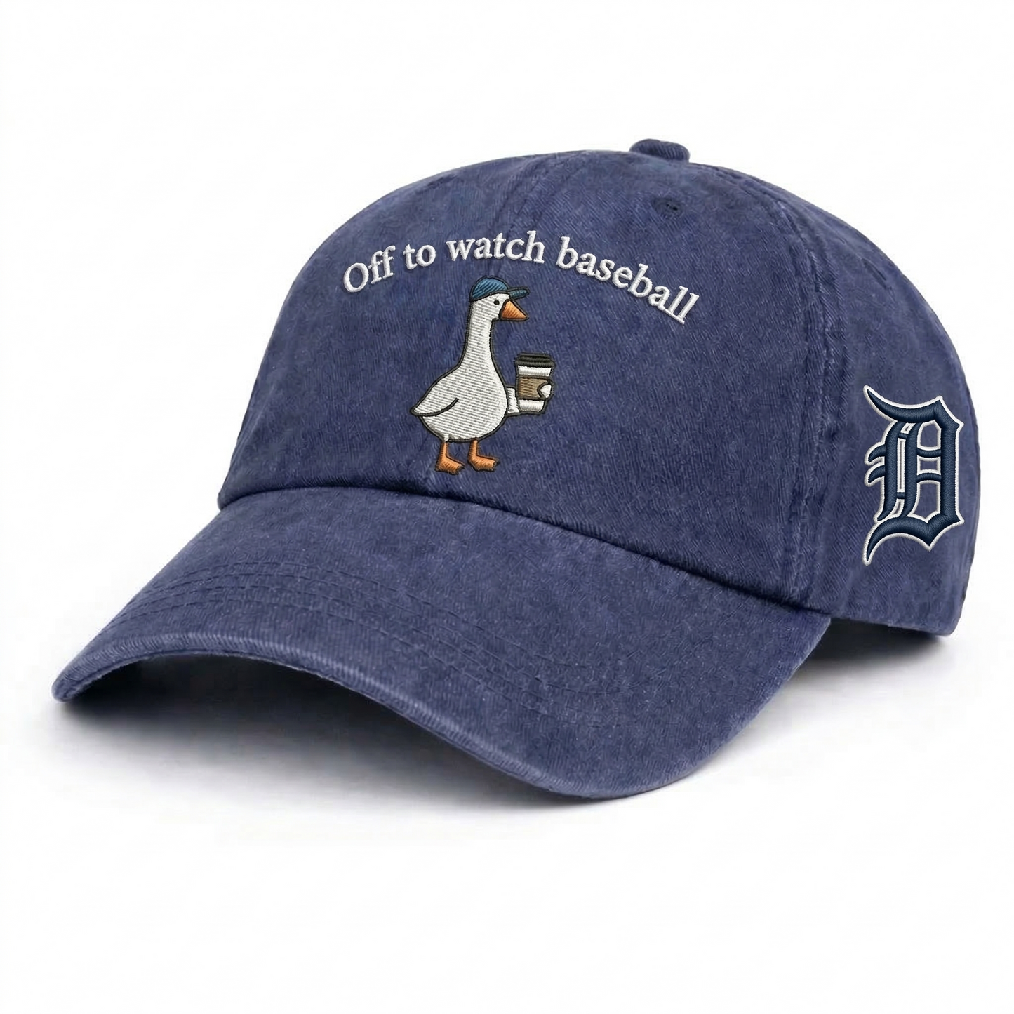 Off to watch Baseball Embroidered Logo Premium Baseball Cap